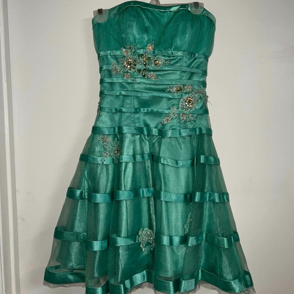 Teal Homecoming dress - MINI